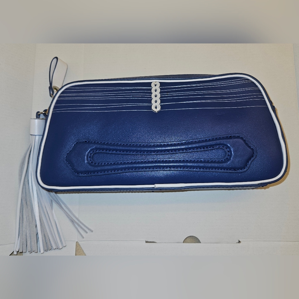 Navy Blue Clutch with Tassel